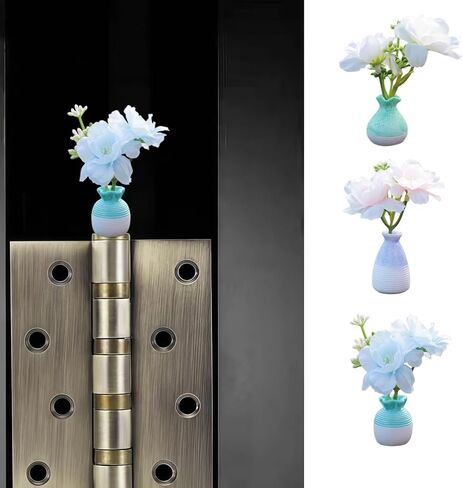 Cute Mini Creative Flower Peach Blossom Hinge Heads Decorative Topper Set 3PCS, Home Decoration,Magnetic Hinge Head Toppers Door Hinge in Saudi Arabia