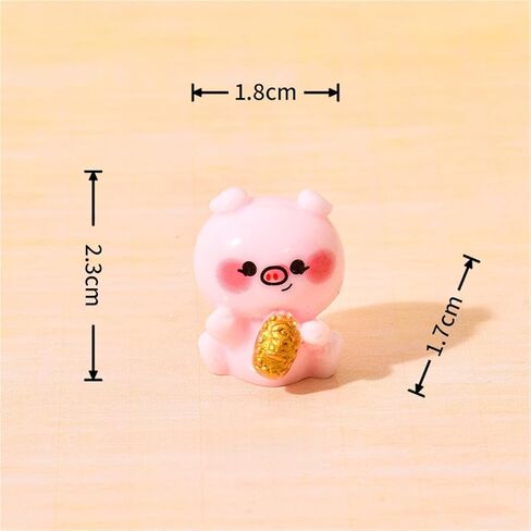 Cute Mini Creative Pink Piggy Hinge Heads Decorative Topper Set 6PCS, Home Decoration,Magnetic Hinge Head Toppers Door Hinge in Saudi Arabia