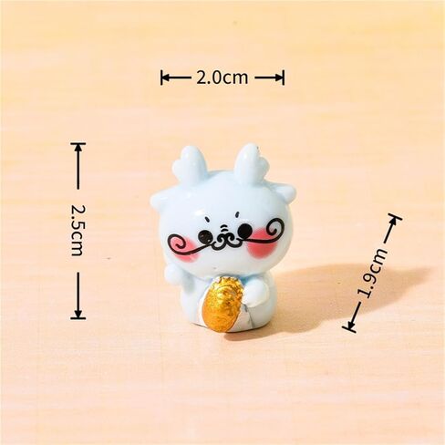 Cute Mini Creative Blue Dragon Hinge Heads Decorative Topper Set 6PCS, Home Decoration,Magnetic Hinge Head Toppers Door Hinge in Saudi Arabia