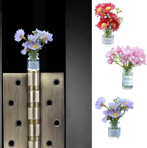 Cute Mini Creative Flower Hinge Heads Decorative Topper Set 3PCS, Home Decoration,Magnetic Hinge Head Toppers Door Hinge in Saudi Arabia