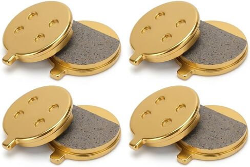 4 Premium Disc Brake Pads - 4 Pairs Full Metal Brake Pads for Electric Scooters, Mountain Bikes & Bicycles - Quiet, Quick Break-in, Fit for 10/12/14 Inch in Saudi Arabia
