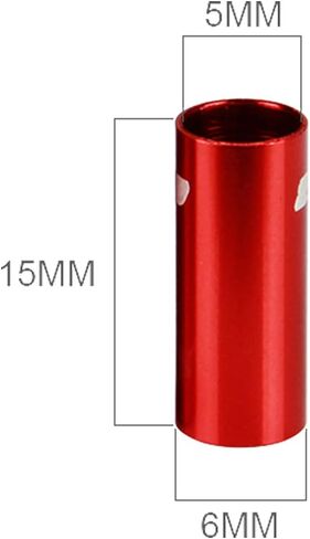 Jagwire Ferrule Housing Kit - 4mm 5mm and Cable Ends Included - Bicycle Brake and Shifter Ferrule Kit (9 Color Options) (Red) in Saudi Arabia