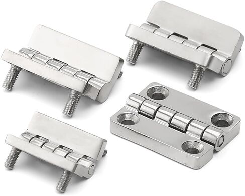 مفصلات أبواب خشبية بمفصلات من الفولاذ المقاوم للصدأ 180 درجة 304 للأبواب الثقيلة قطعة واحدة in Kuwait