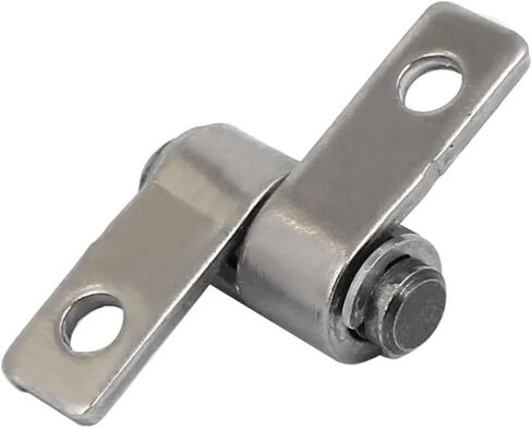 18 X 28.5 8mm Mounting Hole Dia 3mm 360 Degree Rotation Torque Positioning Hinge with Holes Silver Tone 1Pcs in Saudi Arabia