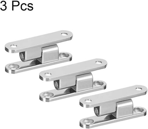 36mm Long Cupboard Zinc Alloy 90 Degree Detachable Door Hinge Silver Tone 3Pcs in Saudi Arabia