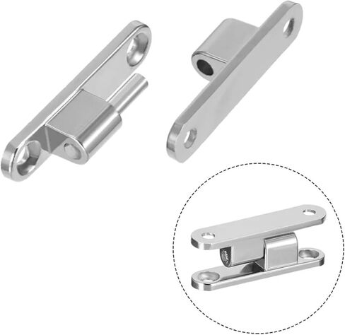 36mm Long Cupboard Zinc Alloy 90 Degree Detachable Door Hinge Silver Tone 3Pcs in Saudi Arabia