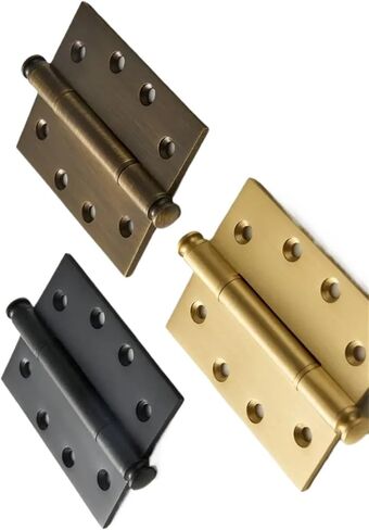 Solid Brass Door Gate Hinges Matte Antique Black 1Pcs(H402-BLK) in Saudi Arabia