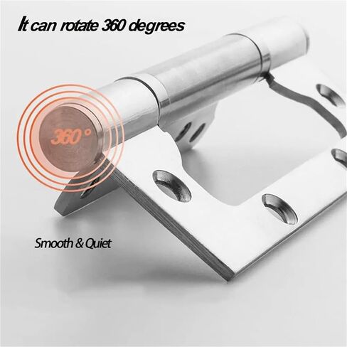 4X 3 Inch Non Mortise Door Hinges, Stainless Steel with Mounting Screws Brushed Surface Hinge 6Pcs in Saudi Arabia