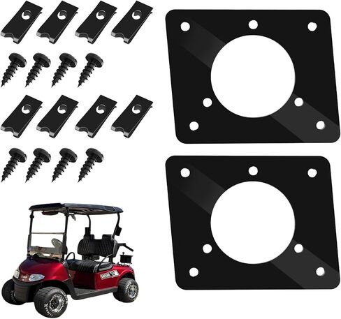1 Pc Golf Cart Charging Port Adapter Plate Compatible with EZGO TXT 36V Carts Charging Plug, Fit for Noco GCP1 110v AC 36v, for On-Board Charging System & 110V Plug Conversion, with Screws in Saudi Arabia