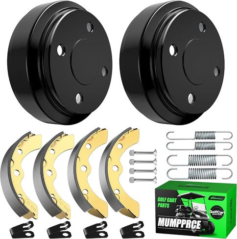 Club Car Brake Repair Kits for DS 1995-UP&Precedent 2004-UP, Golf Cart Brake Drum Kit, Club Car Brake Drum/Hubs&Brake Shoes/Pads&Brake Spring Kit, OEM# 101823201 101816301 101791101 in Kuwait