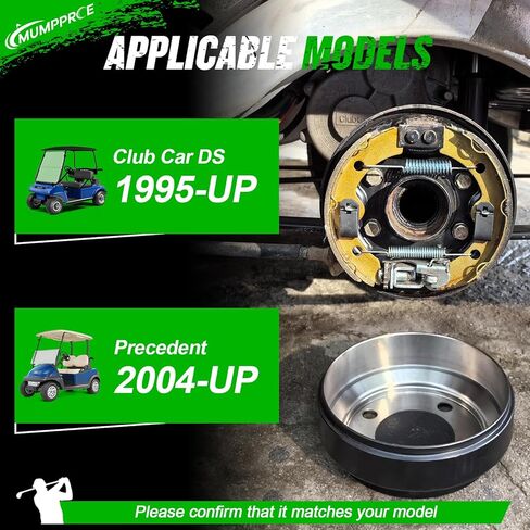 Club Car Brake Repair Kits for DS 1995-UP&Precedent 2004-UP, Golf Cart Brake Drum Kit, Club Car Brake Drum/Hubs&Brake Shoes/Pads&Brake Spring Kit, OEM# 101823201 101816301 101791101 in Kuwait