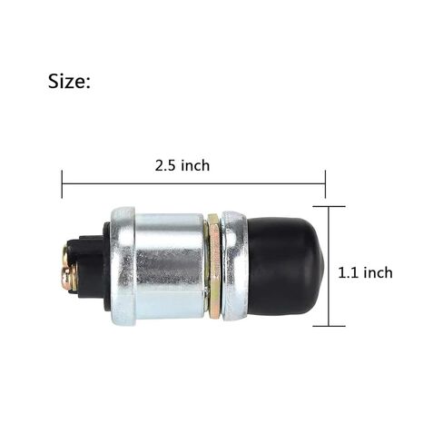 مفتاح القرن المثبت على الأرض، زر القدم، لوحة القرن، 12 فولت، زر عربة الجولف لسيارة النادي، EZGO، ياماها، أسود in Kuwait