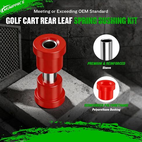 EZGO TXT Spring Bushing Kit, Golf Cart Rear Leaf Spring Polyurethane Bushing and Sleeves for EZGO TXT/Medalist (1994-up) & Club Car DS (1981-up), OEM# 70289-G02 70291-G01 14158-G1 in Kuwait