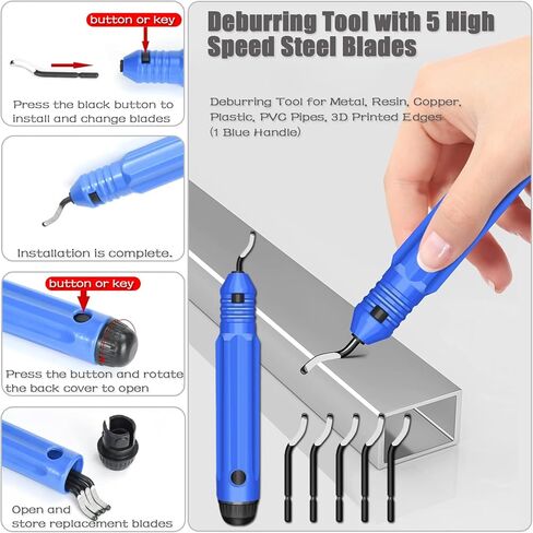 قاطع أنابيب تصاعدية، قاطع أنابيب نحاسية، قاطع أنابيب 5/16 بوصة إلى 1 1/8 بوصة، 2 في 1-360 درجة قاطعة مدمجة للأنابيب ذات الأرباع المغلقة مع أداة إزالة الأزيز، أداة قطع Pex لقطع أنابيب النحاس والمعادن. in Kuwait