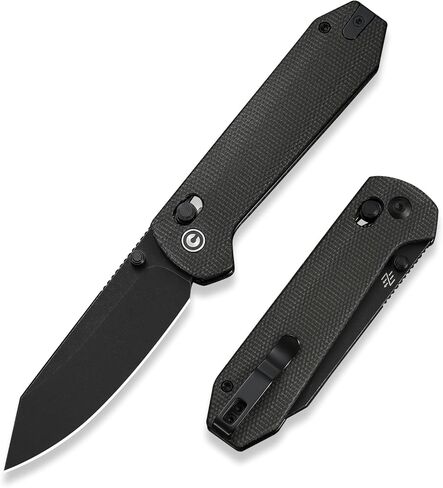 CIVIVI Over Yonder Folding Pocket Knife, Larger Award-Winning Yonder Upgrade, 3.35" 14C28N Blade G10 with Aluminum Foil Handle, EDC Knife for Camping Hiking, Ideal Gift for Men Dad C25027-2 in Saudi Arabia
