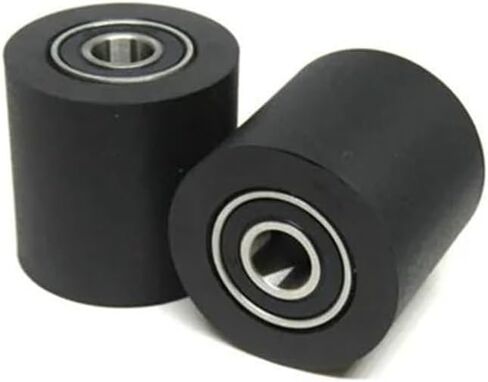 1 Piece Diameter 30mm Hole 8mm 698 Double Bearing Polyurethane Pulley 8x30x30 PUT69830-30 PU Rubber mask Machine Pressure Plate Roller(8x30x30mm) in Saudi Arabia