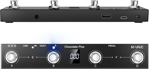M-Vave Chocolate Plus Wireless MIDI Controller قابل للبرمجة اللاسلكي MIDI Controller 4 أزرار محمولة قابلة لإعادة الشحن in Saudi Arabia