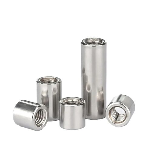 M3 M4 M5 M6 M8 M10 ~ M16 304 الفولاذ المقاوم للصدأ تمديد رشاقته عمود مستدير مشترك اقتران الجوز أسطواني ربط المسمار (OD16xM10x30 5 قطعة) in Kuwait