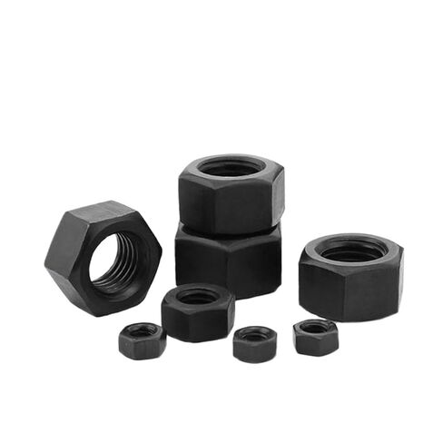 صواميل سداسية سداسية M2.5M3 M4 M5 M6 M8 M10 M12 M14 M16 M18 M20 M22 M24 M27 أسود أكسيد الكربون الصلب متري (M6 x50pcs) in Kuwait