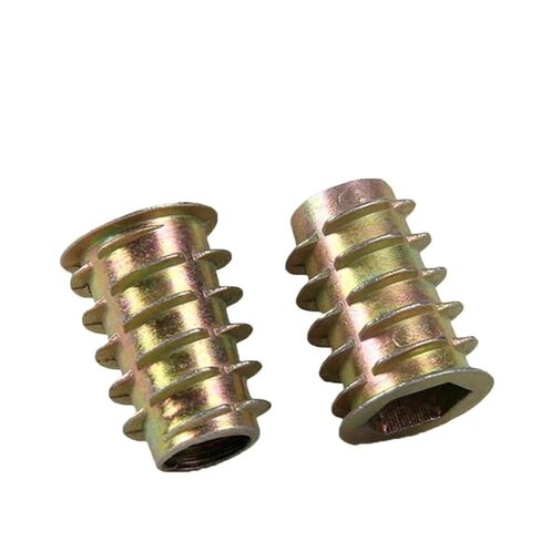 50 قطعة/الوحدة M4 M5 M6 M8 M10 سبائك الزنك الخيوط الداخلية والخارجية الأسنان المكسرات شفة نوع سداسية محرك رئيس الأثاث (M8x15mm x50) in Kuwait