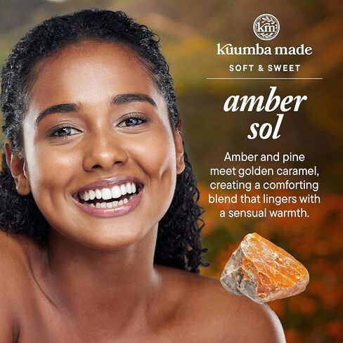 Kuumba Made Amber Sol Fragrance Oil, Long-Lasting Scented Oil Perfume Roller, Vegan, Alcohol-Free, 0.15 oz in Kuwait