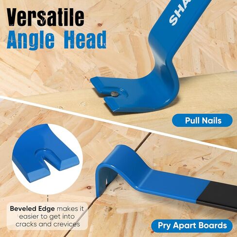 يجب أن يكون قضيب رفع مسطح مقاس 15 بوصة، وعتلة سحب أظافر شديدة التحمل، وقضيب مخلب متعدد الأغراض من الفولاذ عالي الكربون، وقضيب عجيب، وأداة إزالة أظافر مقاومة للتآكل لإزالة لوح القاعدة، وإعادة تشكيل المنزل والأعمال الخشبية in Kuwait