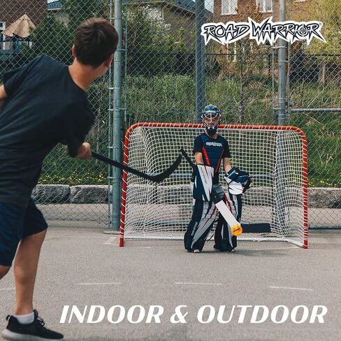 Road Warrior Street Hockey Balls, 15 Pack Low Bounce Ball Hockey Balls for Kids, Suitable for Warm Weather, Indoor & Outdoor Use, Comes with Storage Bucket… in Saudi Arabia