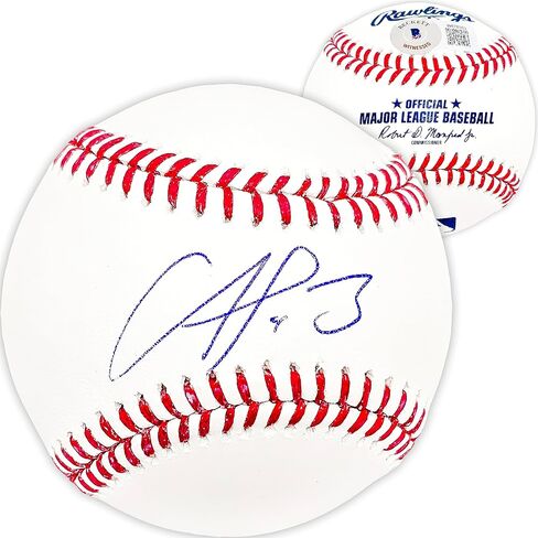 Francisco Alvarez Autographed Official Baseball Mets Beckett BAS Witness in Saudi Arabia