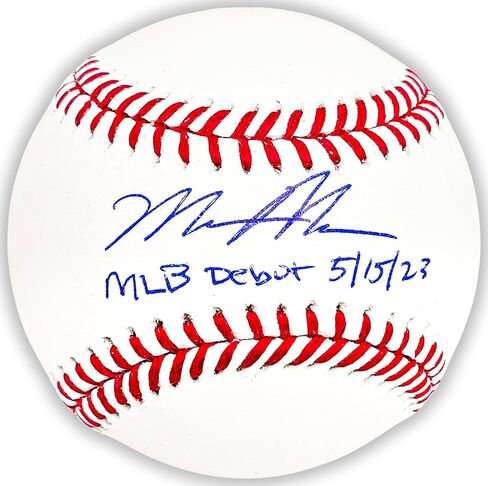 Matt McLain Autographed Official M.L.B Baseball Cincinnati "M.L.B Debut 5/15/23" Beckett BAS Witness Stock #220359 in Saudi Arabia