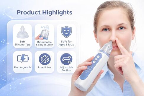 Eustachian Ear Unclogger – Ear Popper for Ear Pressure Relief – Eustachian Tube Relief Device for Flying, Diving & Altitude Changes – Adjustable Airflow, Rechargeable in Kuwait