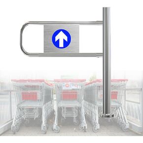 Spring-Loaded Safety Swing Gate, One-Way Entrance Solution for Secure Pedestrian Access in Warehouses, Libraries, Stores, and Shopping Malls in Kuwait