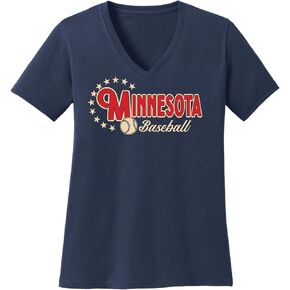 Women's Baseball Short Sleeve V-Neck Shirt in Kuwait
