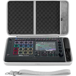 حقيبة حمل واجهة الصوت GEEKRIA، متوافقة مع Akai Professional MPC Live III، حقيبة سفر محمولة بغطاء صلب من مادة EVA (رمادي داكن) in Kuwait