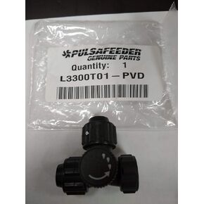 Pulsafeeder Bleed Valve Assembly Part L3300T01-PVD. 3/8-Inch OD Connection. PVD/TFE Material. in Kuwait
