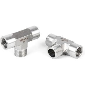 1 piece 3/8 npt tee, npt 3/8 tee Female to Male,3WayConnector,Fabricateof 304 Stainless Steel in Kuwait