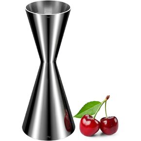 Professional Bartender Jigger, Thickened 18/8 Stainless Steel Japanese Style Double Jigger with Laser Etched Measurements, No Curled Lip Design,for Home & Bar Use (1oz/2oz, 10ml/20ml/30ml/45ml) in Saudi Arabia