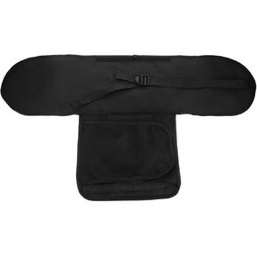 حقيبة حمل لوح التزلج المحمولة مع جيب شبكي مادة بولي كلوريد الفينيل السميكة حامل كتف لوح التزلج متعدد الوظائف للرياضات الخارجية in Kuwait