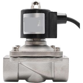 304 نافورة من الفولاذ المقاوم للصدأ تحت الماء صمام ملف لولبي مغلق عادةً، صمام مياه النافورة، G3/8 بوصة إلى G2، مقاوم للماء، IP68(1،AC 220V_VITON) in Kuwait