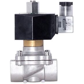 3/4 "صمام الملف اللولبي من الفولاذ المقاوم للصدأ 12 فولت تيار مستمر مفتوح عادةً ومياه الهواء الطلق NBR (240VAC_EPDM-Seal) in Kuwait