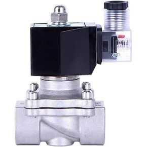 1/2 بوصة مغلق عادة من الفولاذ المقاوم للصدأ IP65 مقاوم للماء 220 فولت 12 فولت 24 فولت صمام الملف اللولبي للمياه والغاز (NPT_240VAC_NBR-Seal) in Kuwait