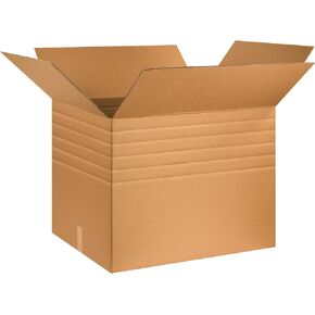 Partners Brand PMDHD302424 Heavy-Duty Multi-Depth Boxes, 30"L x 24"W x 24"H, Kraft (Pack of 10) in Kuwait