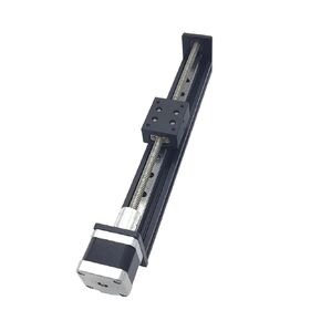 دليل خطي صغير من النوع T 50 * 40 مم، سفر 50 ~ 300 مم، مسافة 2ph 4 مم، شريحة ذاتية القفل، محرك Nema17 0.42Nm (4 أشواط - 300 مم) in Kuwait