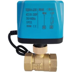 1PCS 3/4" Ball Valve 2 Lines Internal Thread 8 N·m high Torque Brass DN20 Ball Valve 12V 24V 110V 220V AC/DC(110VAC_Normally Open) in Kuwait