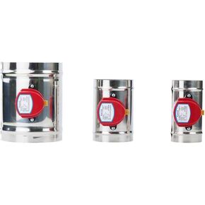 220V 24V 12V Stainless Steel 201 Damper Air Valve Motorized Check Valve for 3/4/5/6/8inch Pipe 80/100/125/150/200/250mm(100mm,DC12V) in Kuwait