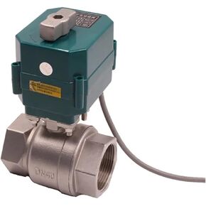 1PCS Stainless Steel Ball Valve DN15-50 Full bore high Torque Ball Valve 2/3 line Actuator with Manual Switch 220V(1-1/2",AC220V_CR01) in Kuwait