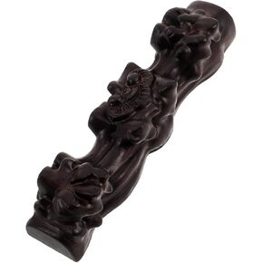 Holibanna حامل فلوت خشبي حامل مسجل سطح المكتب حامل الآلات الموسيقية منحوت عرض ديكور لاثنين من المزامير مناسب للمنزل والاستوديو in Kuwait