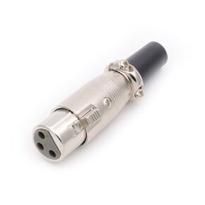 1 قطعة/الوحدة 3Pin XLR الذكور والإناث ميكروفون كابل الصوت موصلات التوصيل كابل معدني محطات التوصيل (1xF 3P) in Kuwait