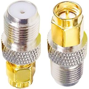 10 قطعة SMA ذكر إلى F أنثى RF محول محوري F نوع جاك إلى SMA محول قابس RF موصل مستقيم محوري (2 قطعة) in Kuwait