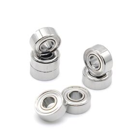 MR105ZZ Bearing 5 * 10 4 Mm Metal Shielded Steel Miniature MR105 ZZ Ball Bearings 10Pcs in Kuwait