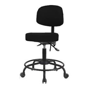 توماس VDHST-RT-T1-RC-c8605 مقعد مرتفع للمكتب مع قاعدة أنبوبية خلفية ومستديرة، مع إمالة، عجلة، رمادي in Kuwait